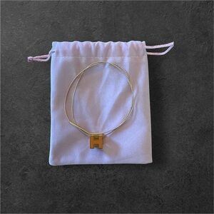 SOLD - Hermes logo necklace